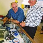 The late Wilf Hall and Keith Goalen