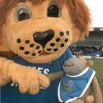 With Club Mascot Roary