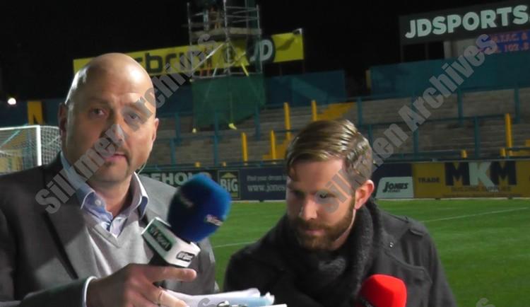 Mark Clemmit BT Sport presenter (left)